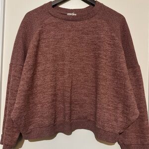 Melrose and Market Maroon Crew Neck Sweater